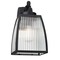 Westinghouse Fixture Wall Outdoor 60W Niko, Textured Black Clear Ribbed Glass 6122400 - alternate 6